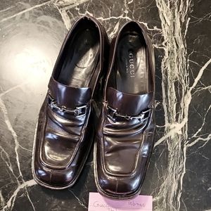 Woman 9B Gucci 100 0496 Brown no box non smoking horsebit